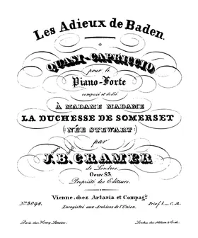 Capriccio, Les Adieux de Baden