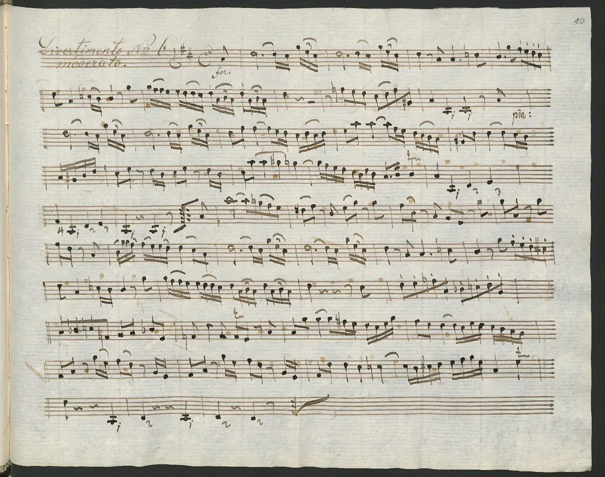 Baryton Trio in D major - Page 1