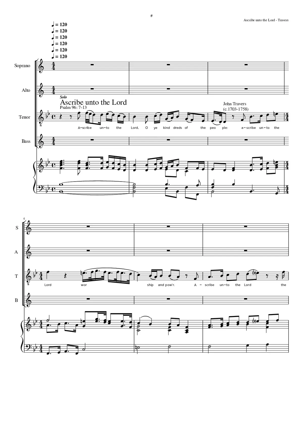 Ascribe unto the Lord - Page 1