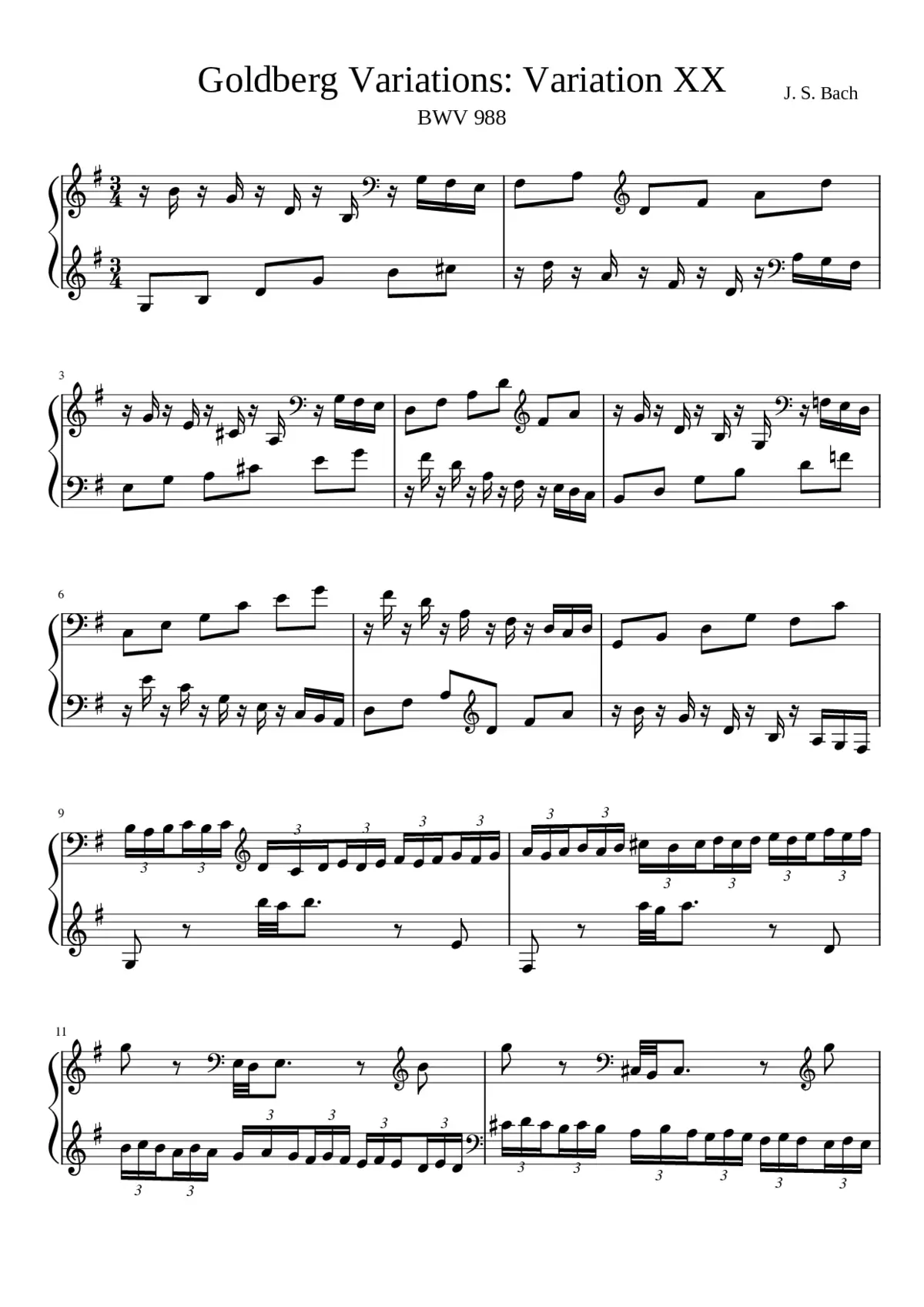 Goldberg-Variationen BWV 988 - Page 1