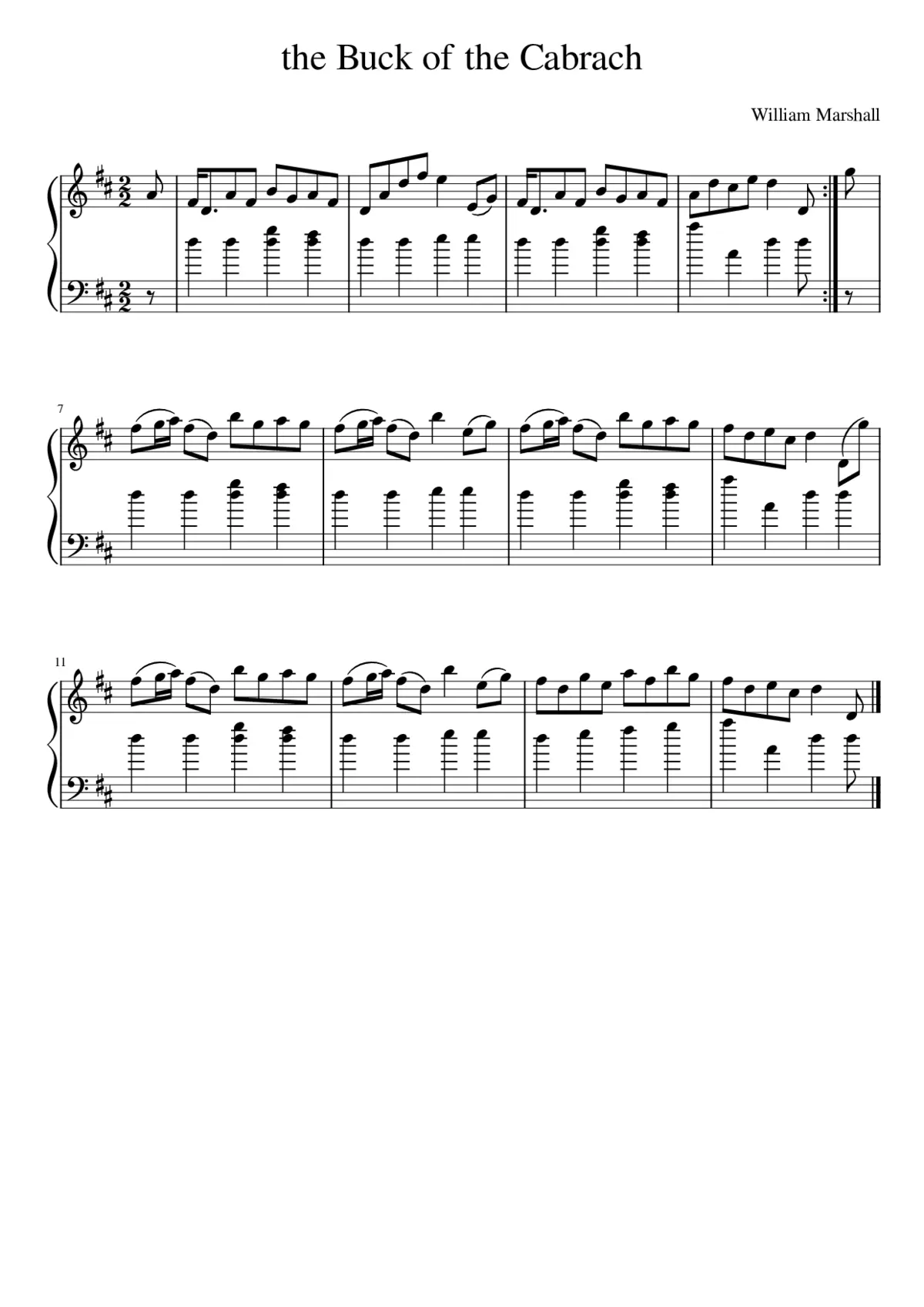 The Buck of the Cabrach - Page 1