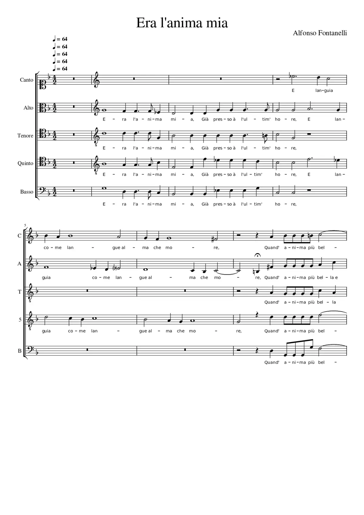 Era l'anima mia - Page 1