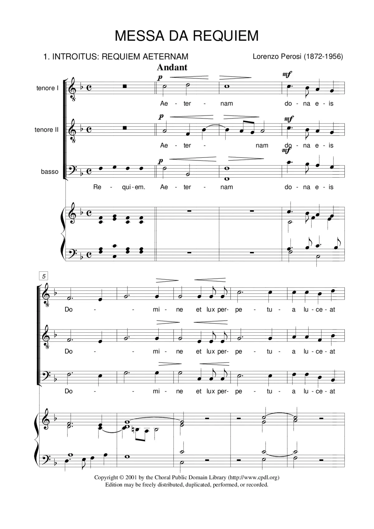 Messa da Requiem - Page 1