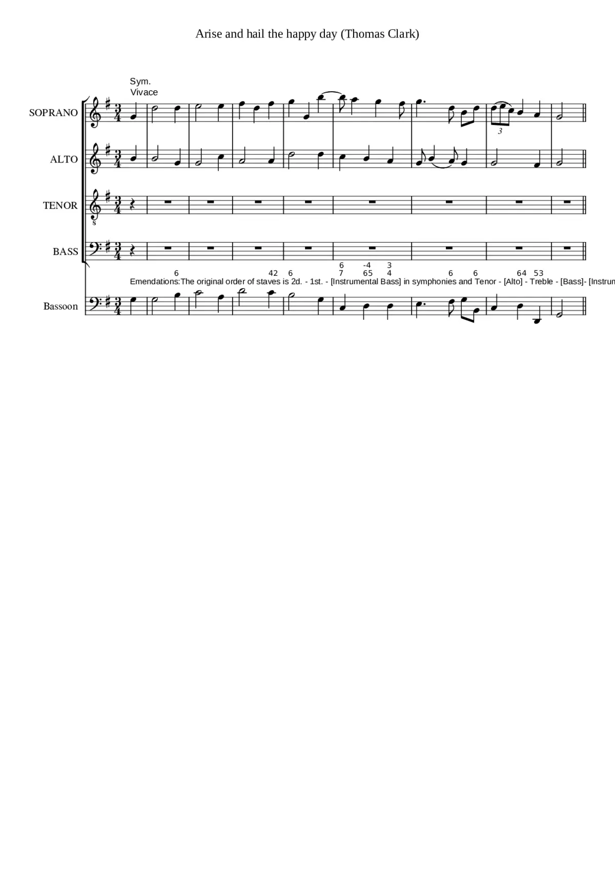 Arise and hail the happy day - Page 1