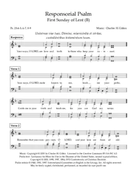 Psalm 25 for Lent 1-B