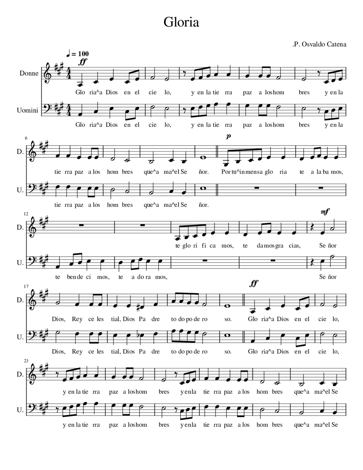 Gloria Osvaldo Catena - Page 1