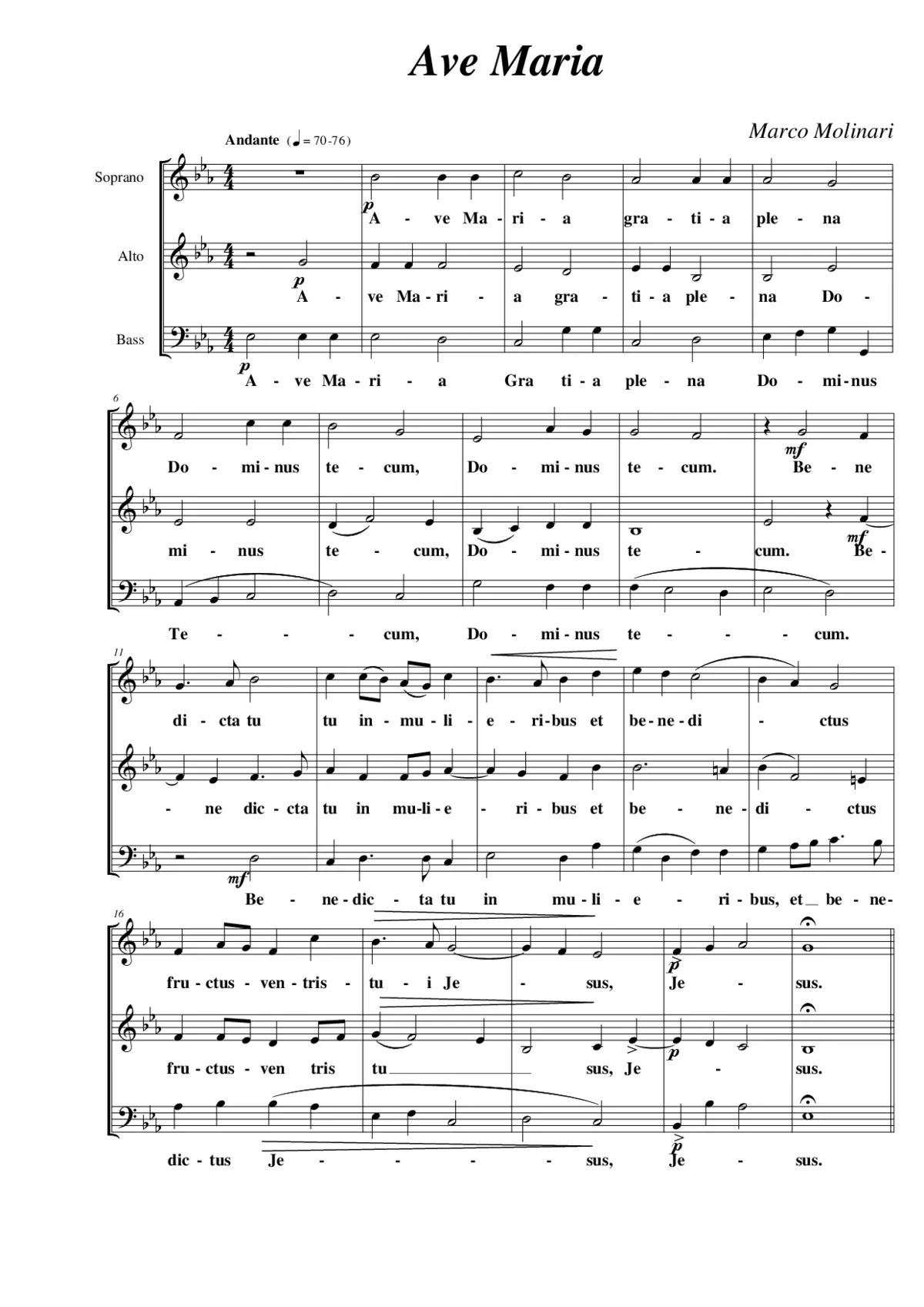 Ave Maria - Page 1
