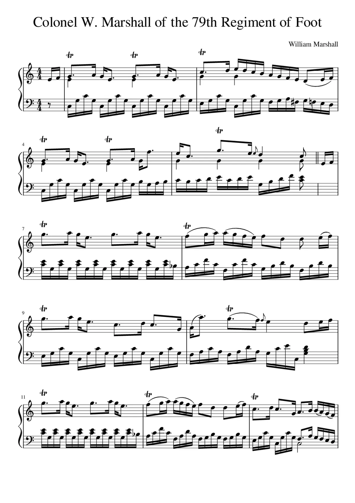 Colonel W. Marshall of the 79th Regiment of Foot - Page 1