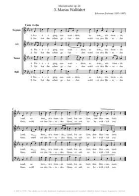 Marias Wallfahrt, Op. 22, No. 3