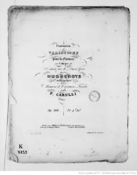 Fantaisie et Variations pour la Guitare