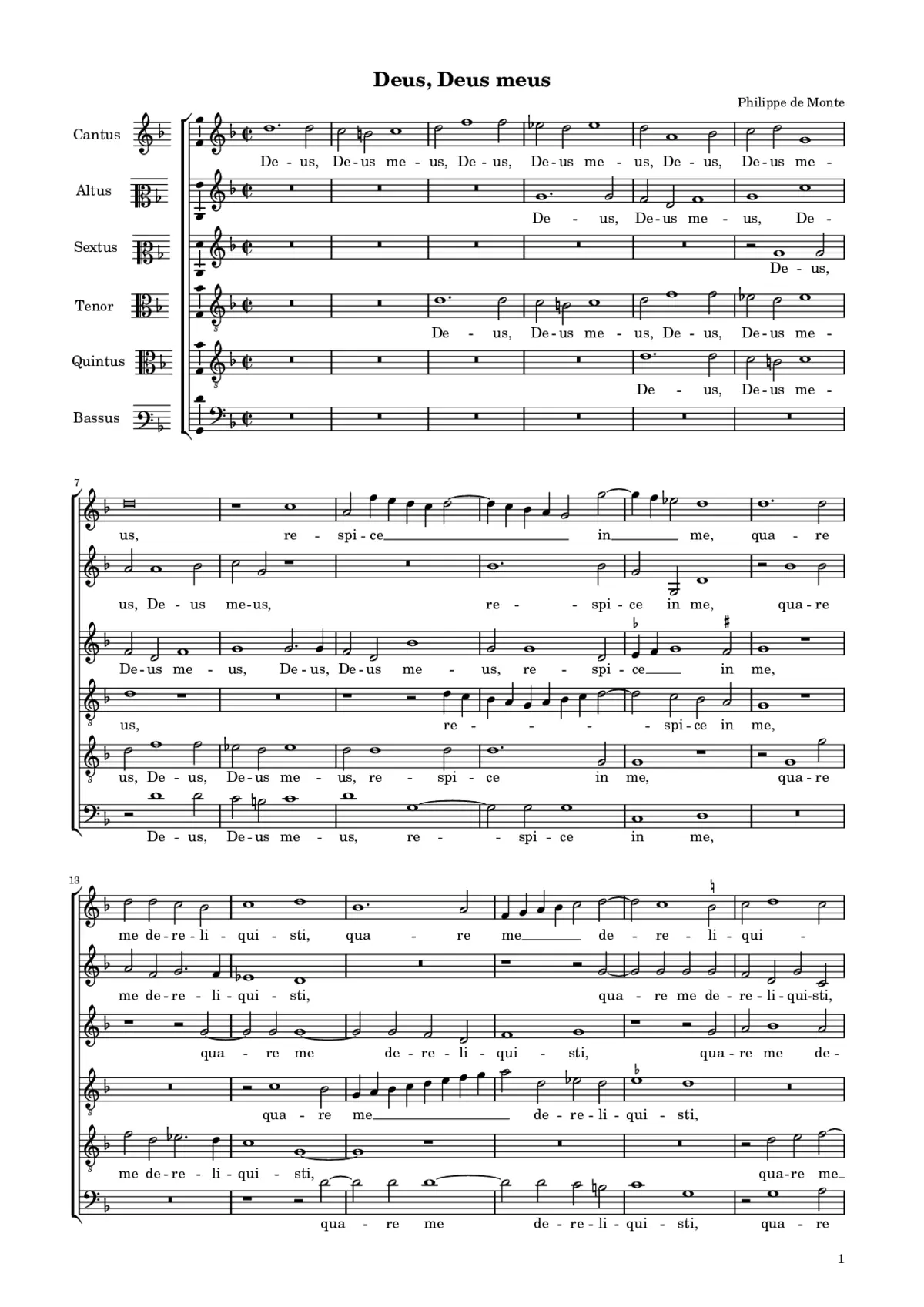 Deus, Deus meus - Page 1