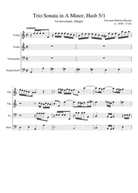 Trio Sonata in A minor HasB 5/1