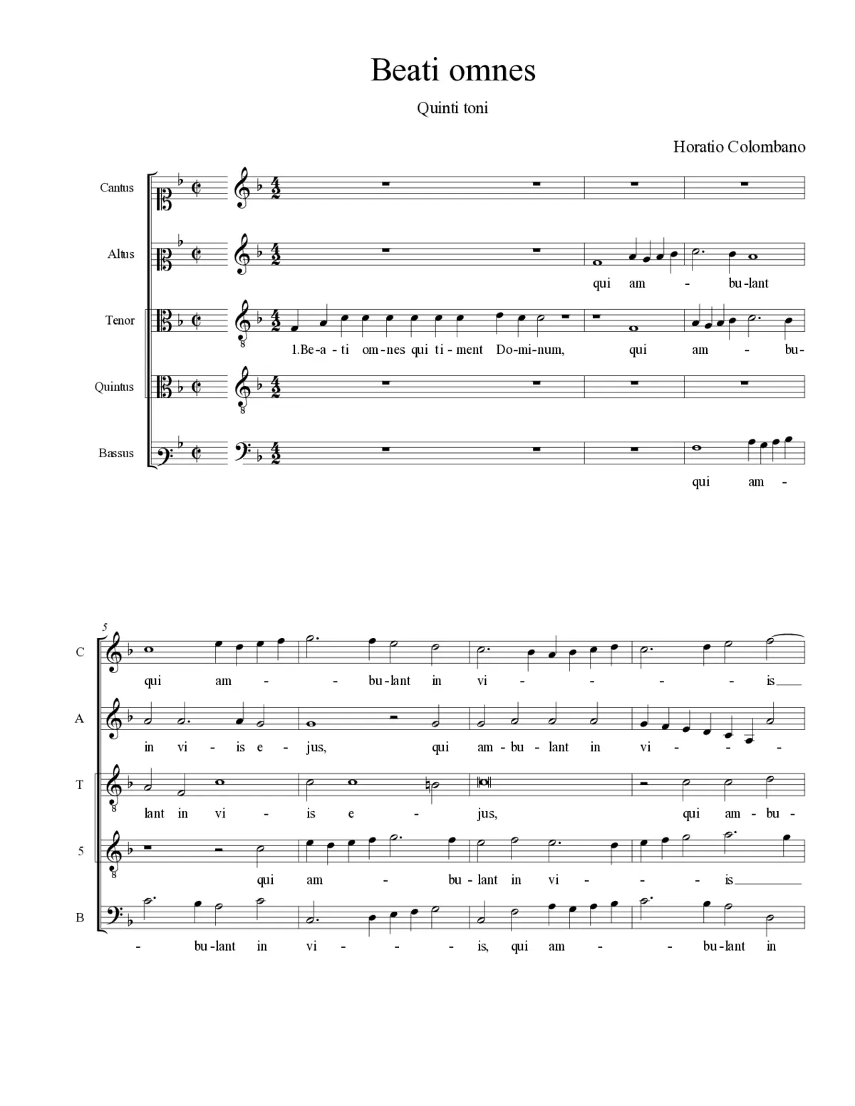 Beati omnes - Page 1