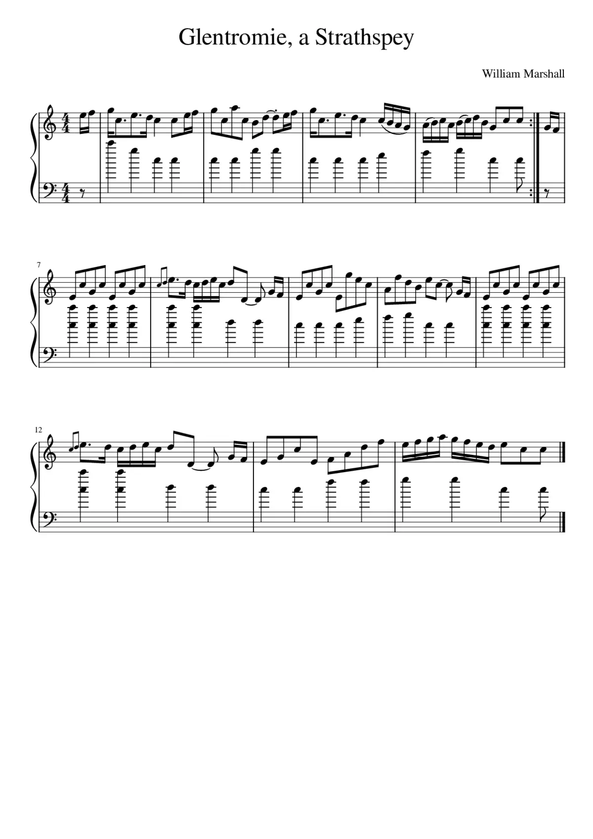 Glentromie a Strathspey - Page 1