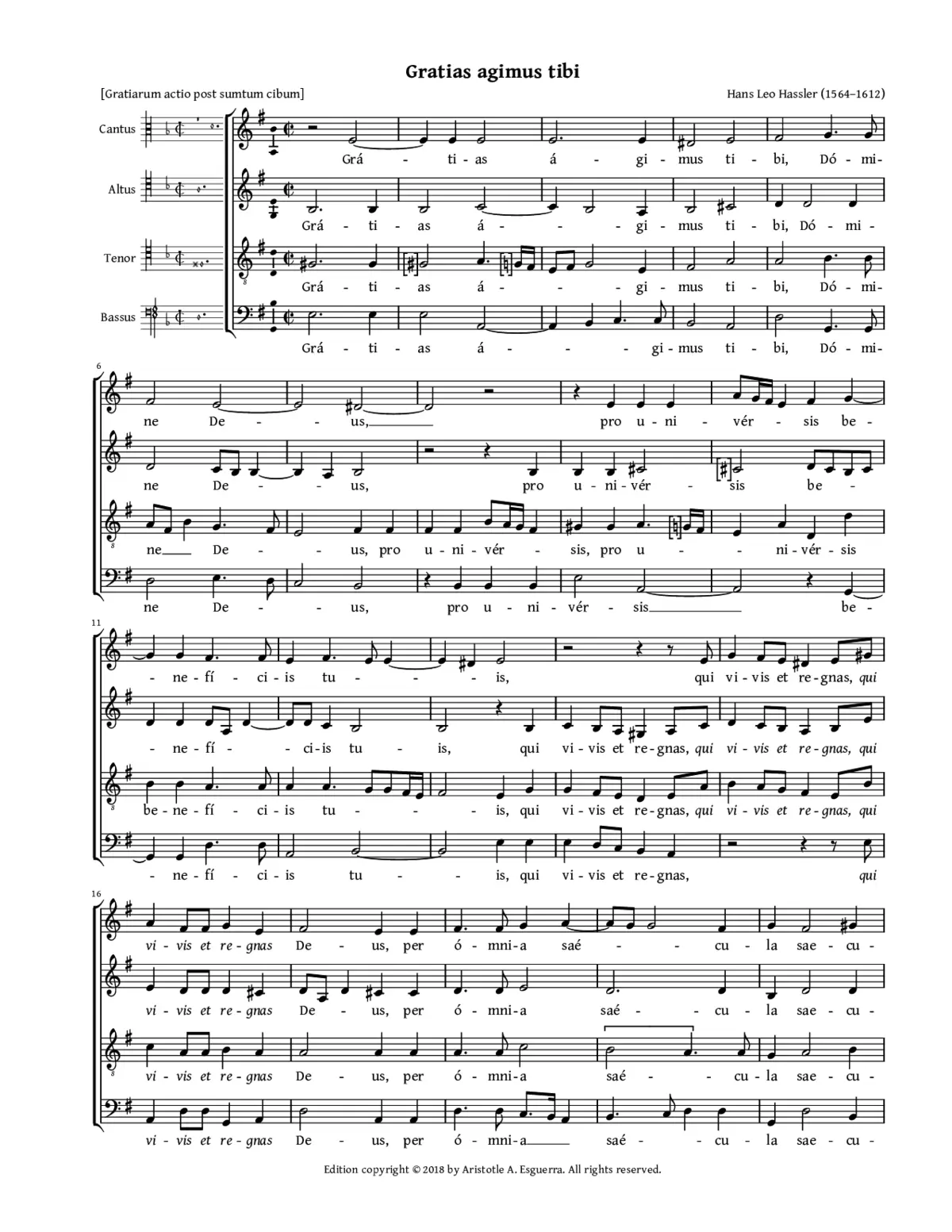 Gratias agimus tibi - Page 1