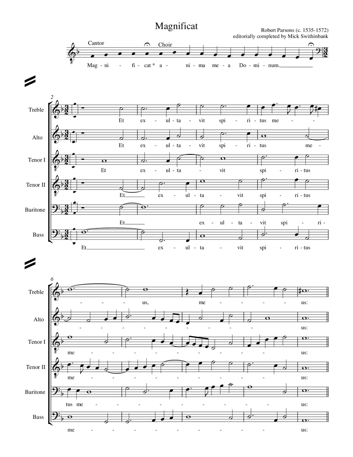 Magnificat - Page 1