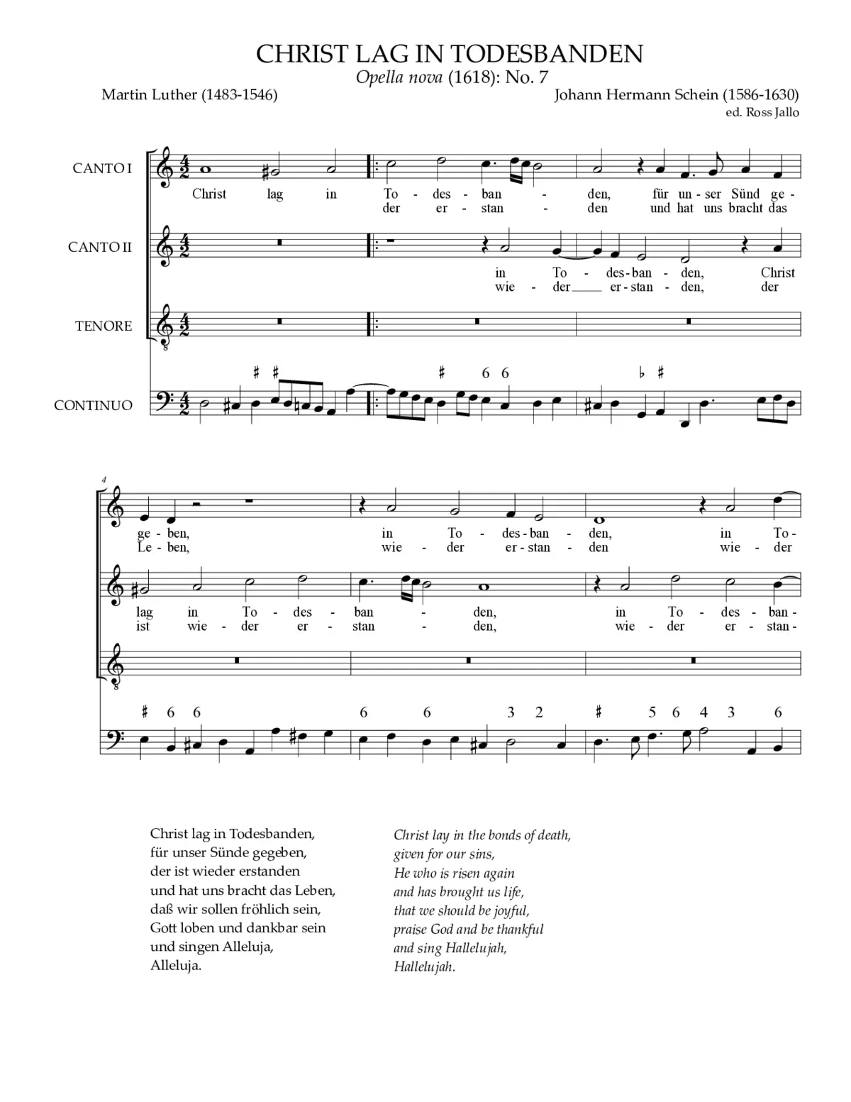 Christ lag in Todesbanden - Page 1