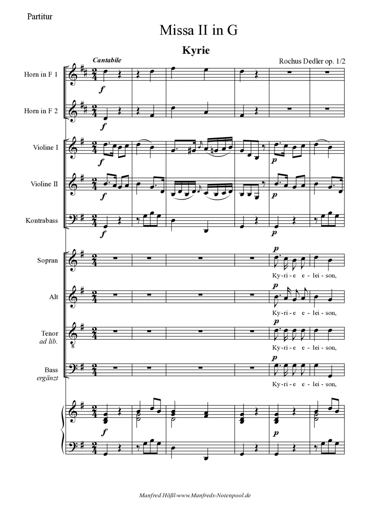 Missa brevis op:1/2 - Page 1