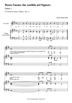 Beato l'uomo che confida nel Signore (Psalm 1)