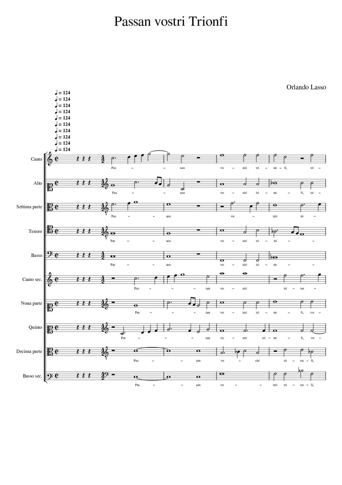 Passan vostri Trionfi - Page 1