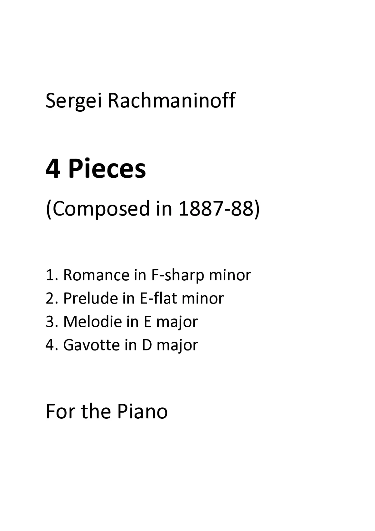 4 Pieces - Page 1