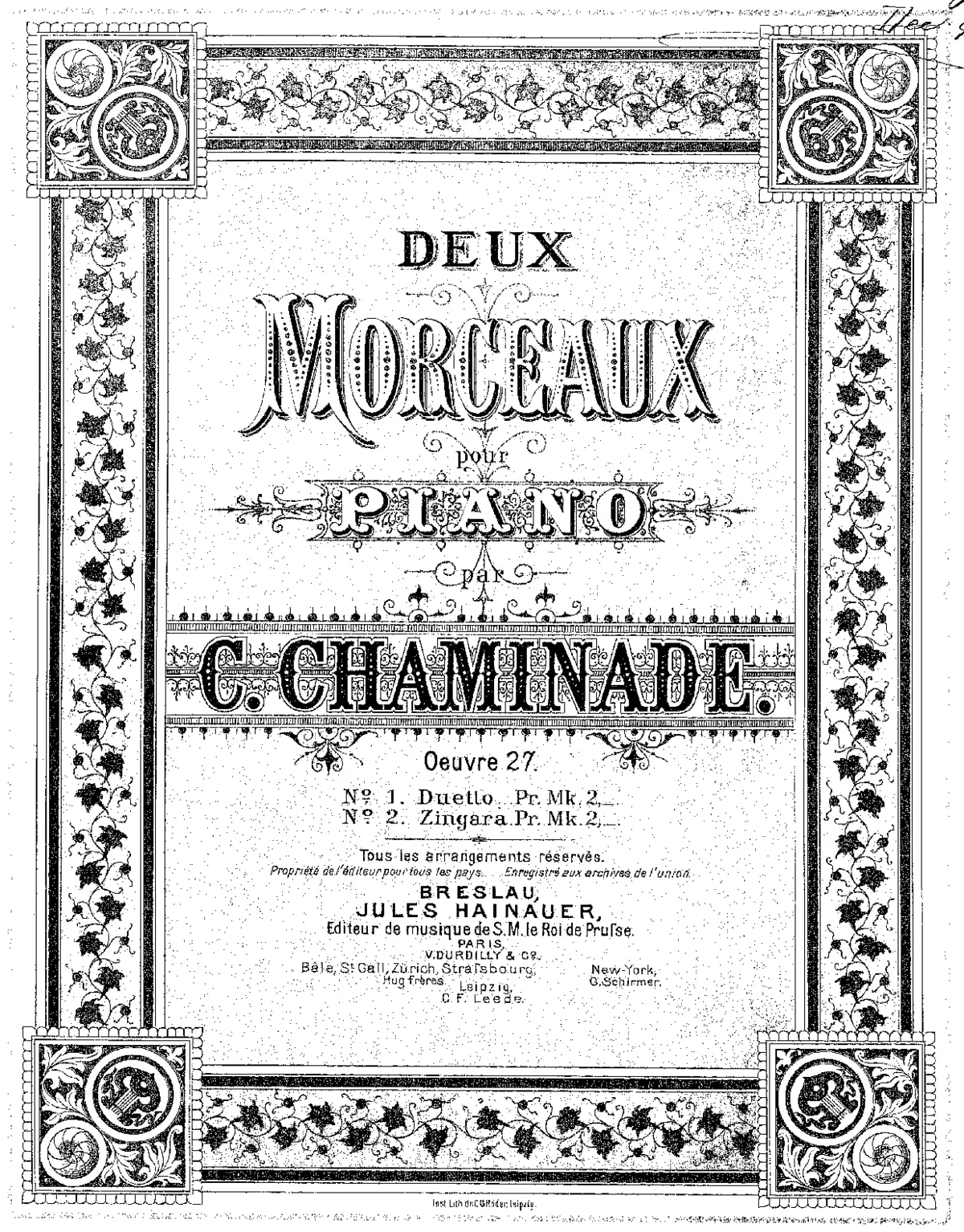 2 Morceaux - Page 1