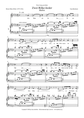 Zwei Rilke-lieder