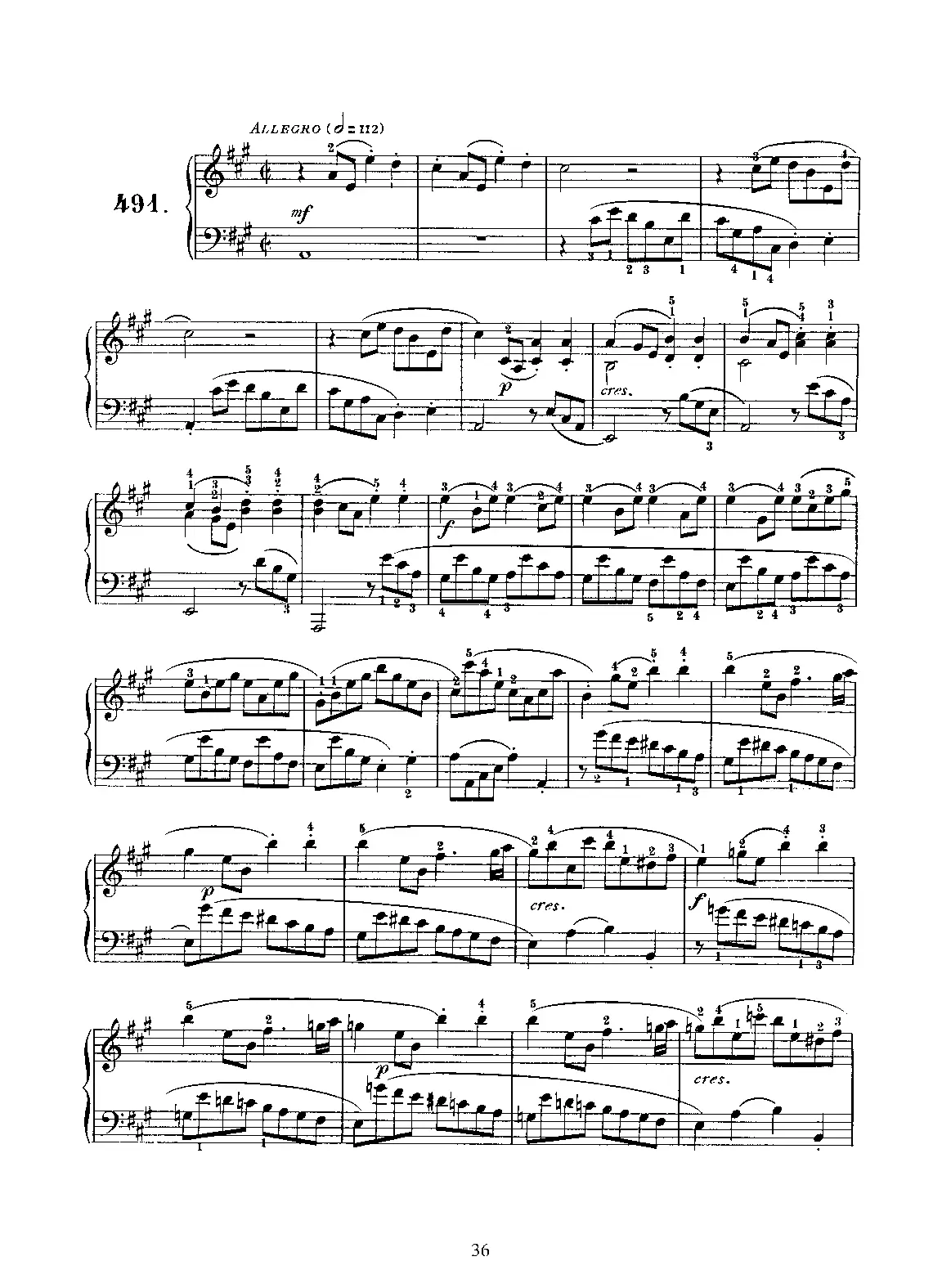 Keyboard Sonata in A major - Page 1