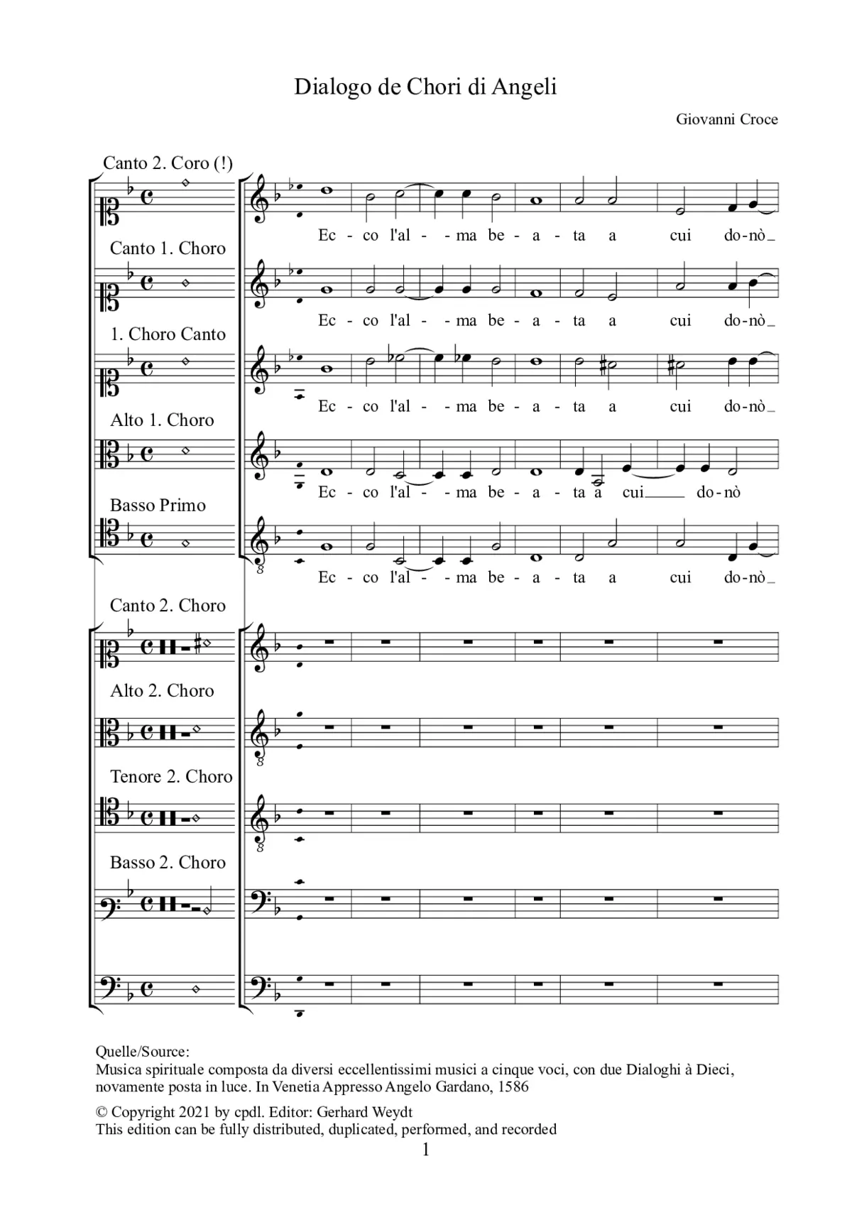 Chori di Angeli - Page 1