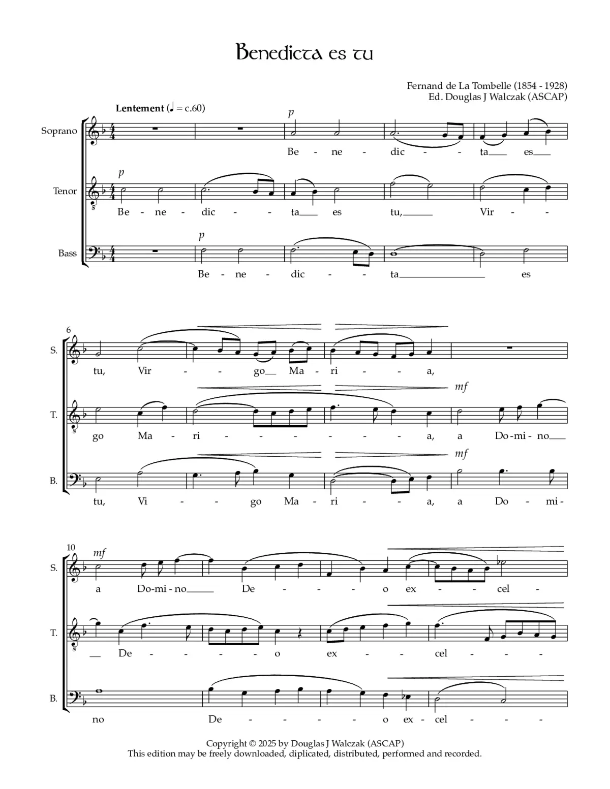 Benedicta es tu - Page 1