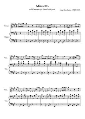 minuet from string quintet op 13 no 5 in e major