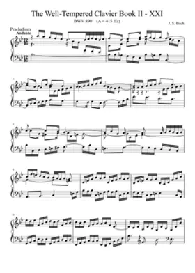 Prelude and Fugue in B-flat major BWV 890