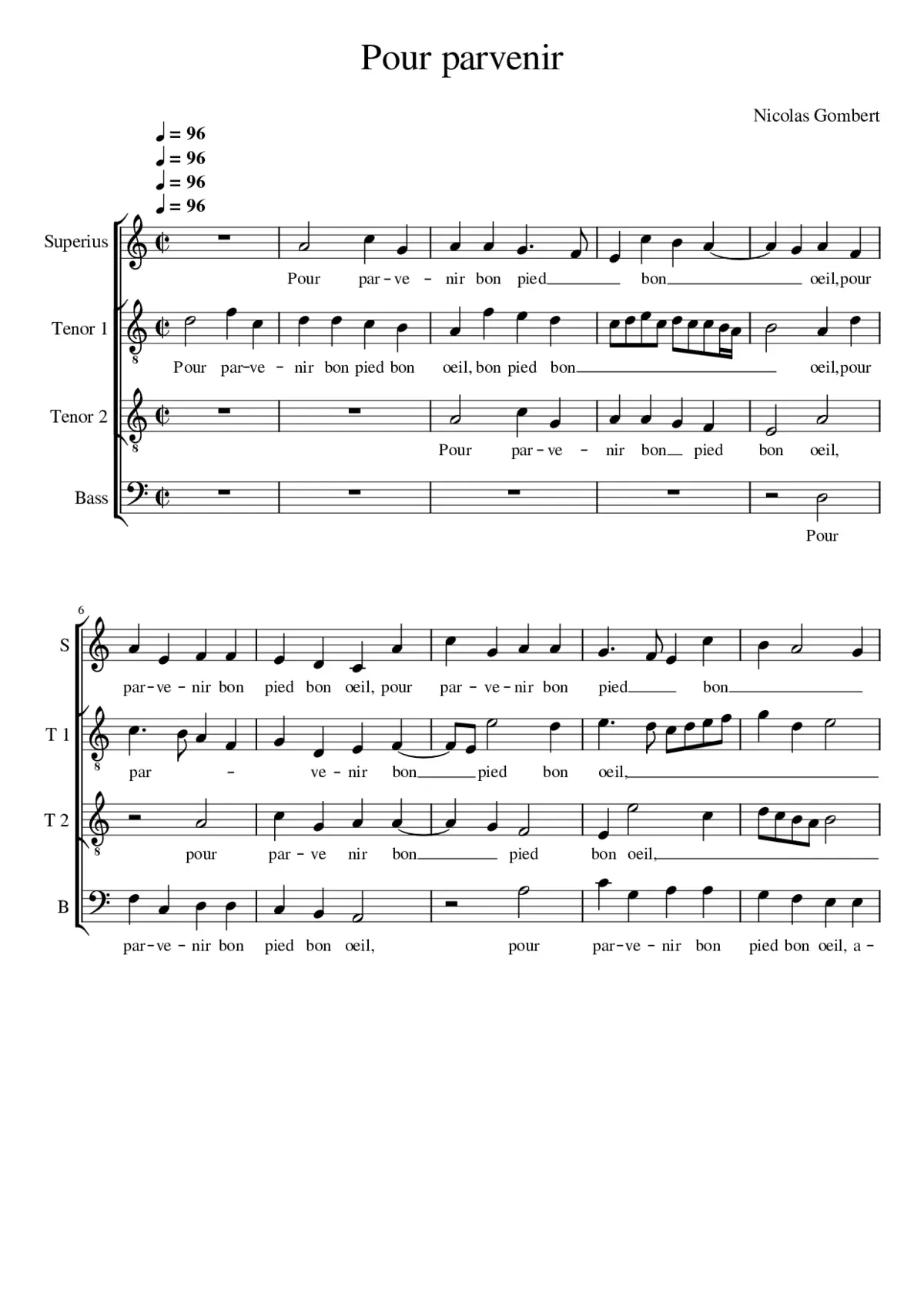 Pour parvenir - Page 1