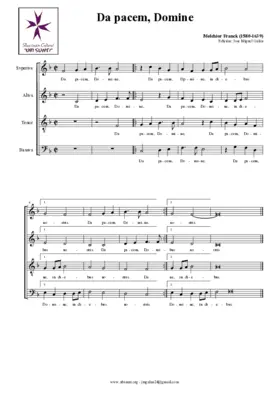 Da pacem, Domine a 4