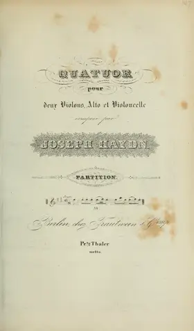 String Quartet in A major