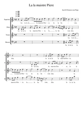 La la maistre Pierre