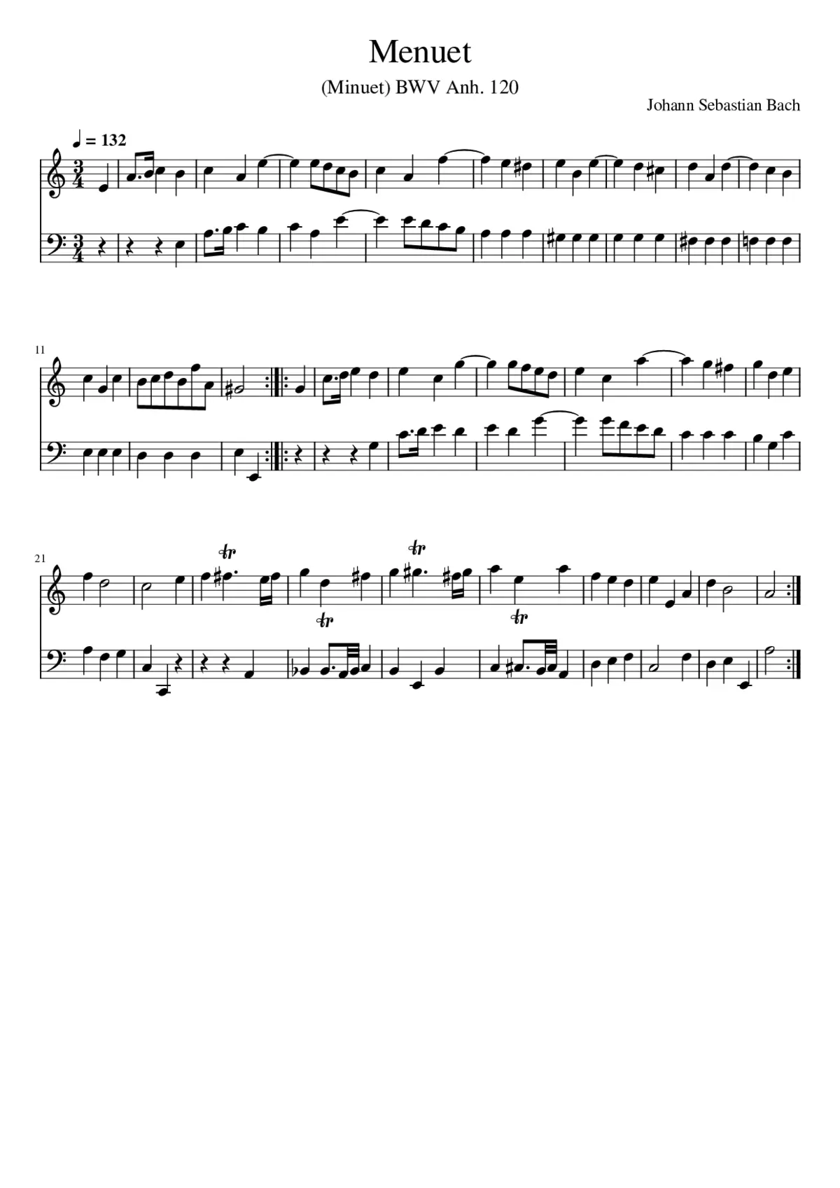 Menuet - Page 1