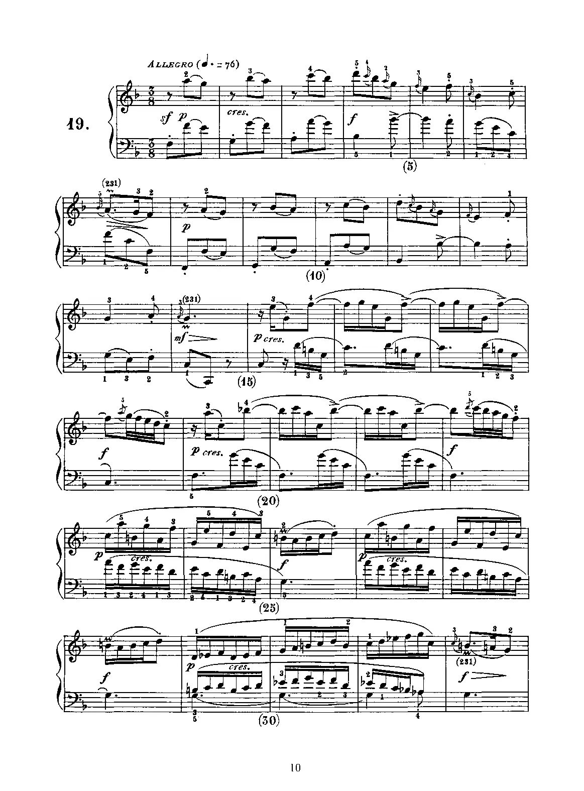 Keyboard Sonata in F major - Page 1