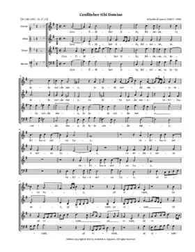 Confitebor tibi Domine a 4