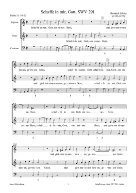 Schaffe in mir, Gott, ein reines Herz, SWV 291