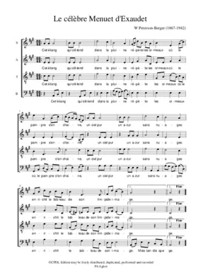 Menuet (from Op. 2, No. 1)