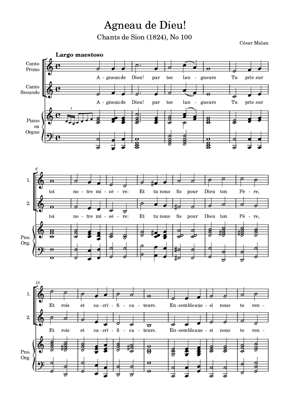 Agneau de Dieu - Page 1