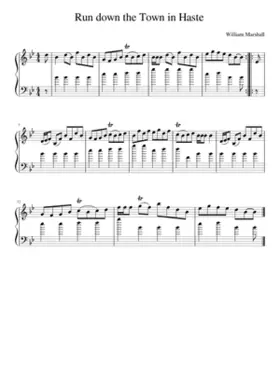 Run down the Town in Haste