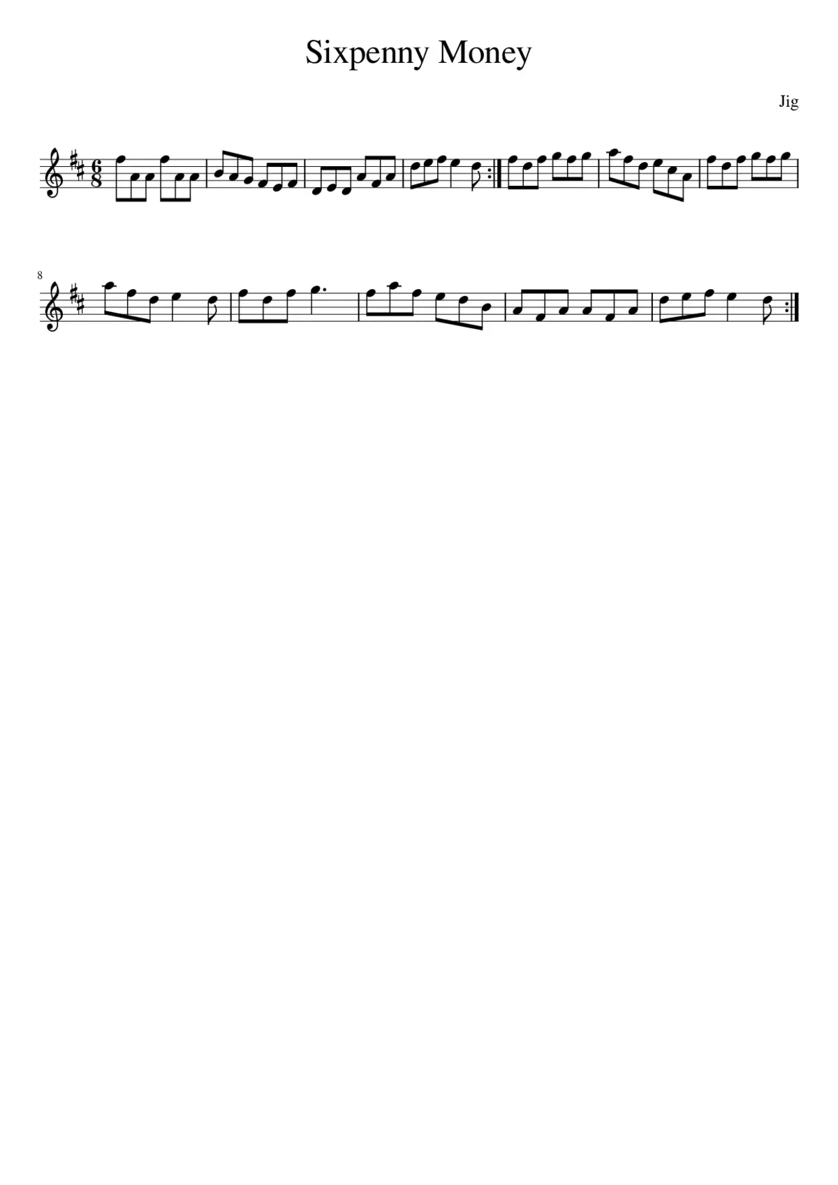 Sixpenny Money - Page 1