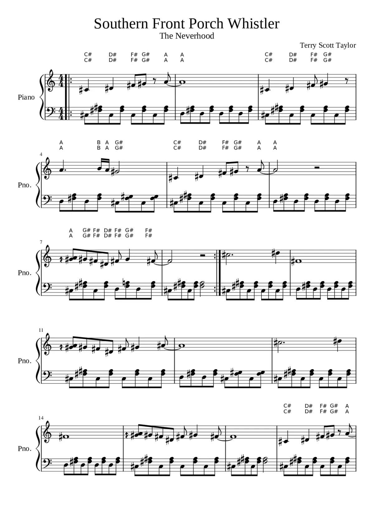 Southern Front Porch Whistler - Page 1