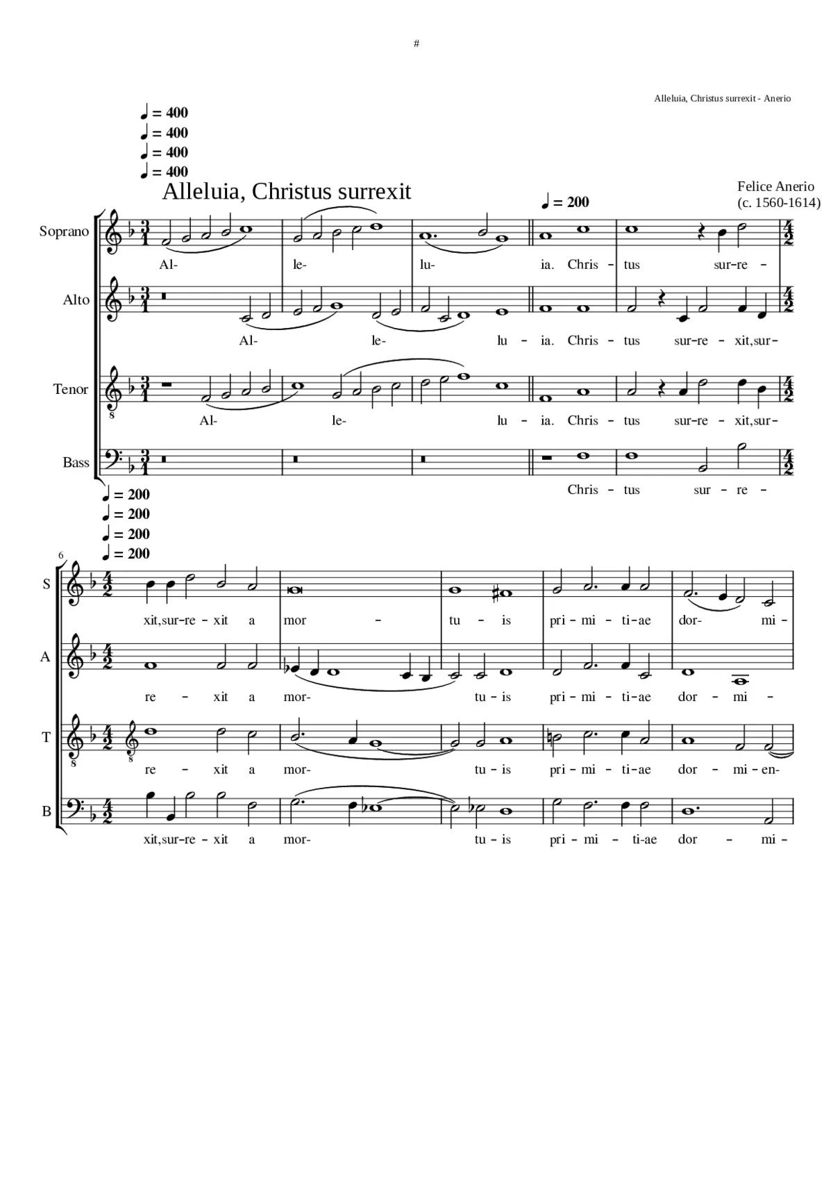 Alleluia Christus surrexit - Page 1