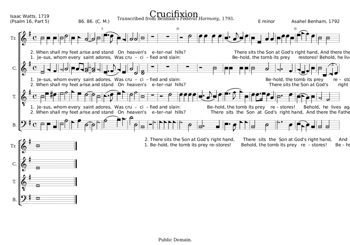 Crucifixion - Asahel Benham - Page 1