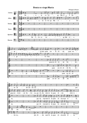 Beata es virgo Maria