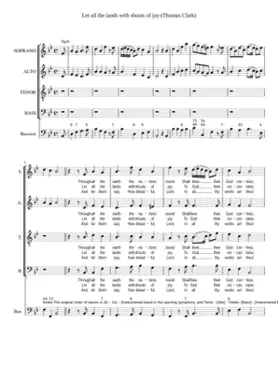 Let all the lands with shouts of joy