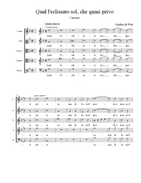 Qual l'eclissato sol, che quasi privo